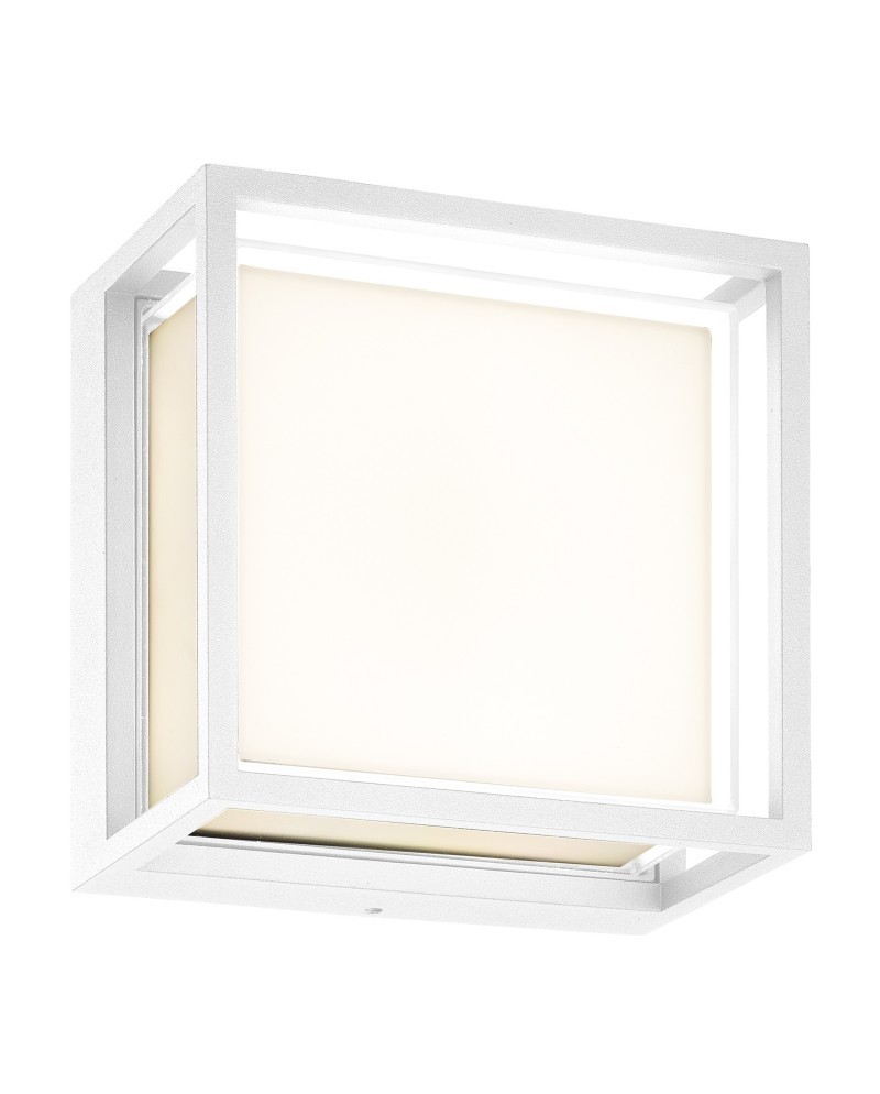 CHAMONIX * PLAFÓN/APLIQUE EXTERIOR BLANCO LED IP65 - 9W - CCT 2700K-3200K-4000K